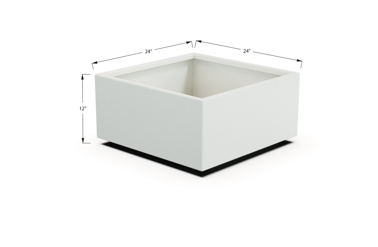 Aluminum Square & Cube Planter – 12" to 24" H