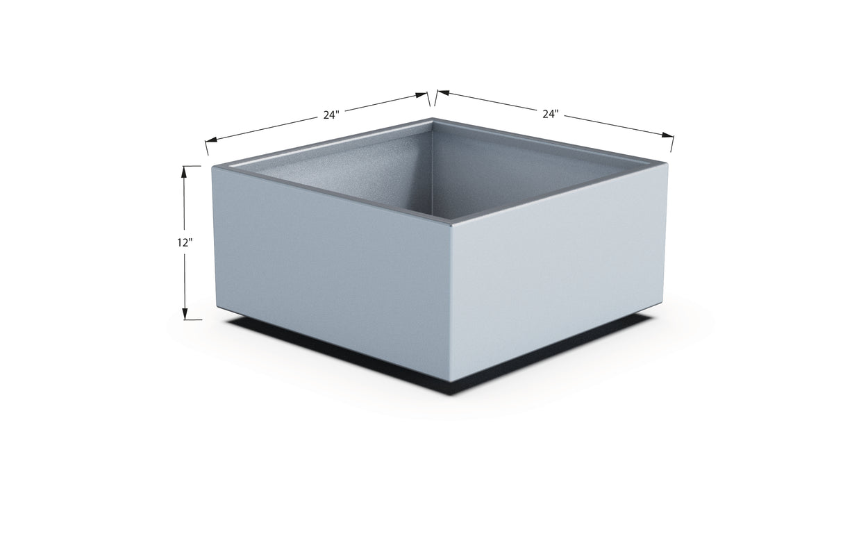 Aluminum Square & Cube Planter – 12" to 24" H