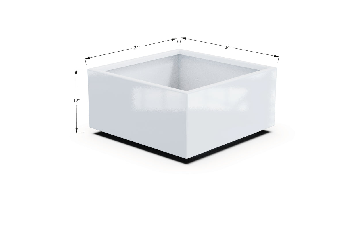 Aluminum Square & Cube Planter – 12" to 24" H