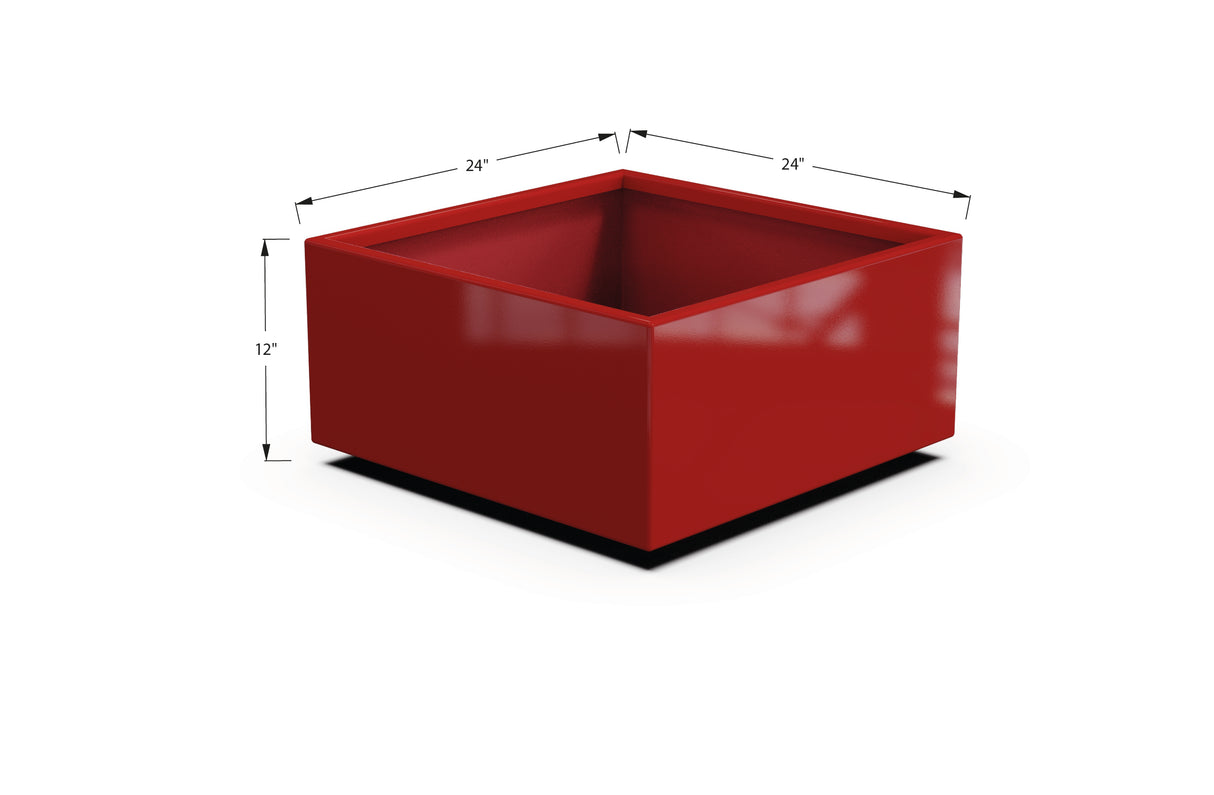Aluminum Square & Cube Planter – 12" to 24" H