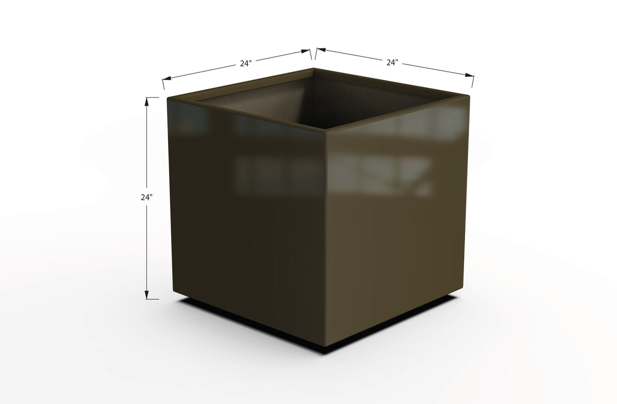Aluminum Square & Cube Planter – 12" to 24" H