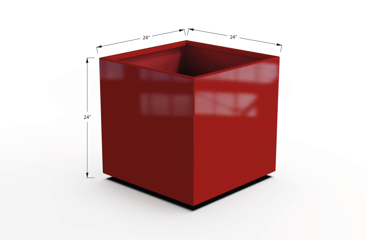 Aluminum Square & Cube Planter – 12" to 24" H