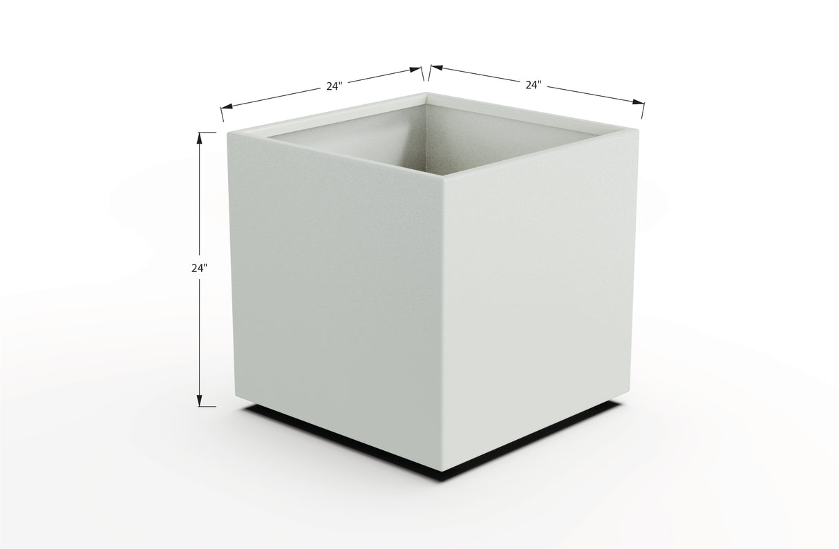 Aluminum Square & Cube Planter – 12" to 24" H