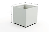 Aluminum Square & Cube Planter – 28" to 48" H