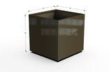 Aluminum Square & Cube Planter – 28" to 48" H