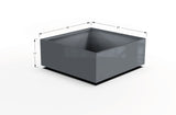 Aluminum Square & Cube Planter – 12" to 24" H