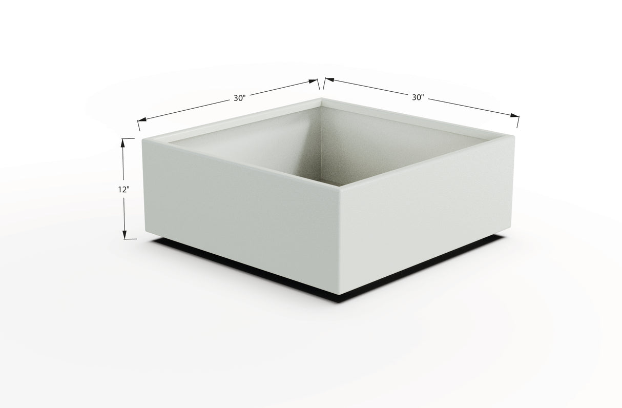 Aluminum Square & Cube Planter – 12" to 24" H