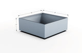 Aluminum Square & Cube Planter – 12" to 24" H