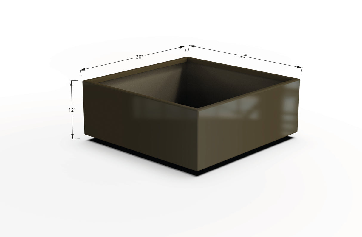 Aluminum Square & Cube Planter – 12" to 24" H