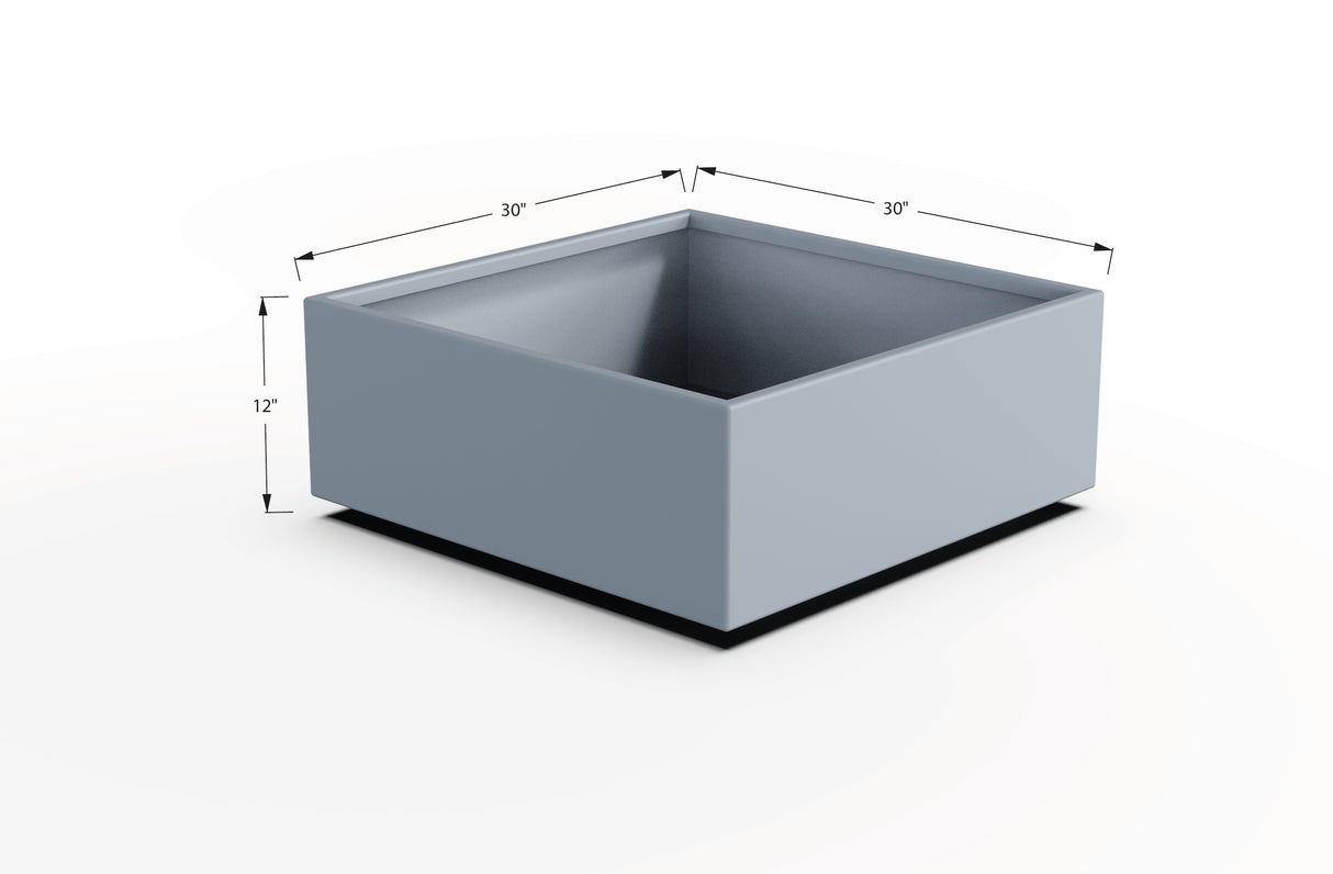 Aluminum Square & Cube Planter – 12" to 24" H