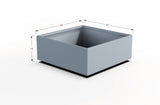 Aluminum Square & Cube Planter – 12" to 24" H