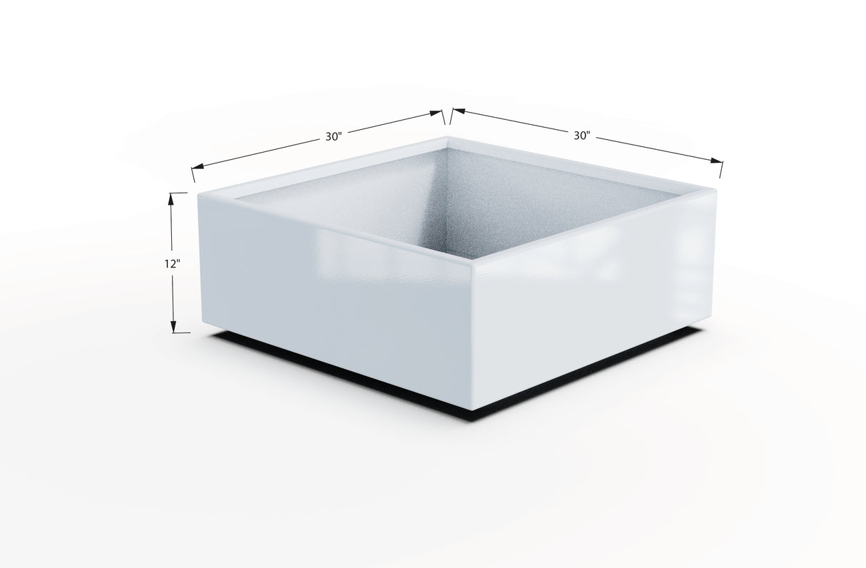 Aluminum Square & Cube Planter – 12" to 24" H