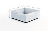 Aluminum Square & Cube Planter – 12" to 24" H