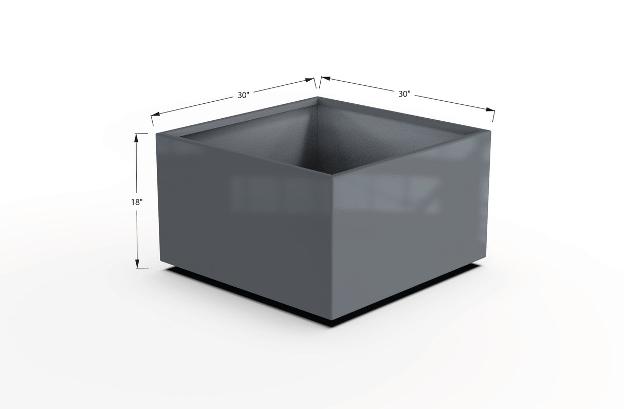 Aluminum Square & Cube Planter – 12" to 24" H