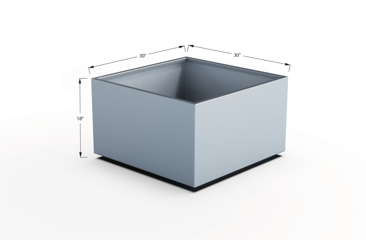 Aluminum Square & Cube Planter – 12" to 24" H
