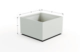 Aluminum Square & Cube Planter – 12" to 24" H