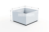 Aluminum Square & Cube Planter – 12" to 24" H