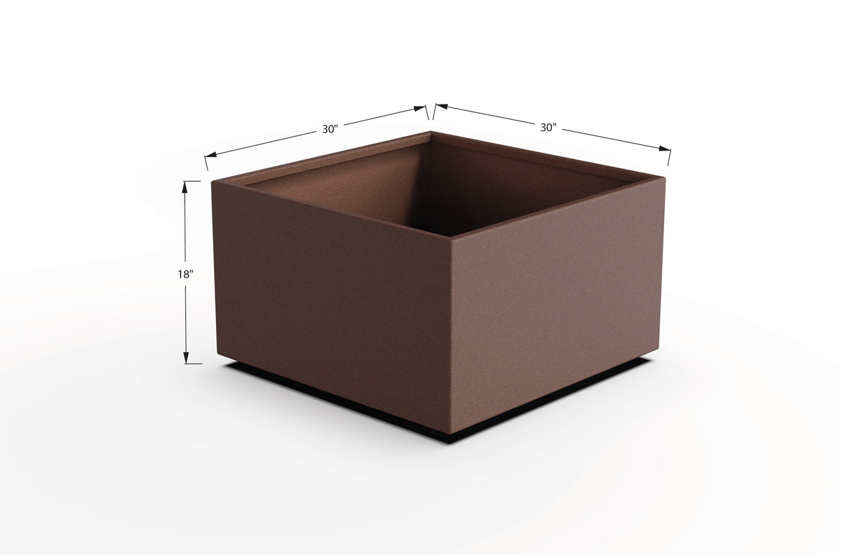 Aluminum Square & Cube Planter – 12" to 24" H