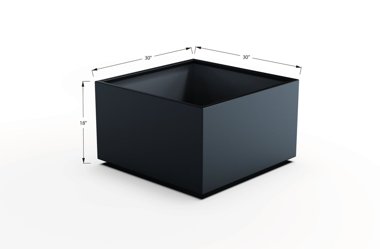 Aluminum Square & Cube Planter – 12" to 24" H