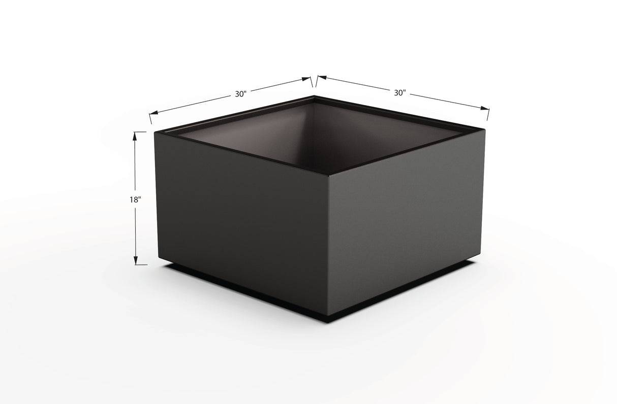 Aluminum Square & Cube Planter – 12" to 24" H