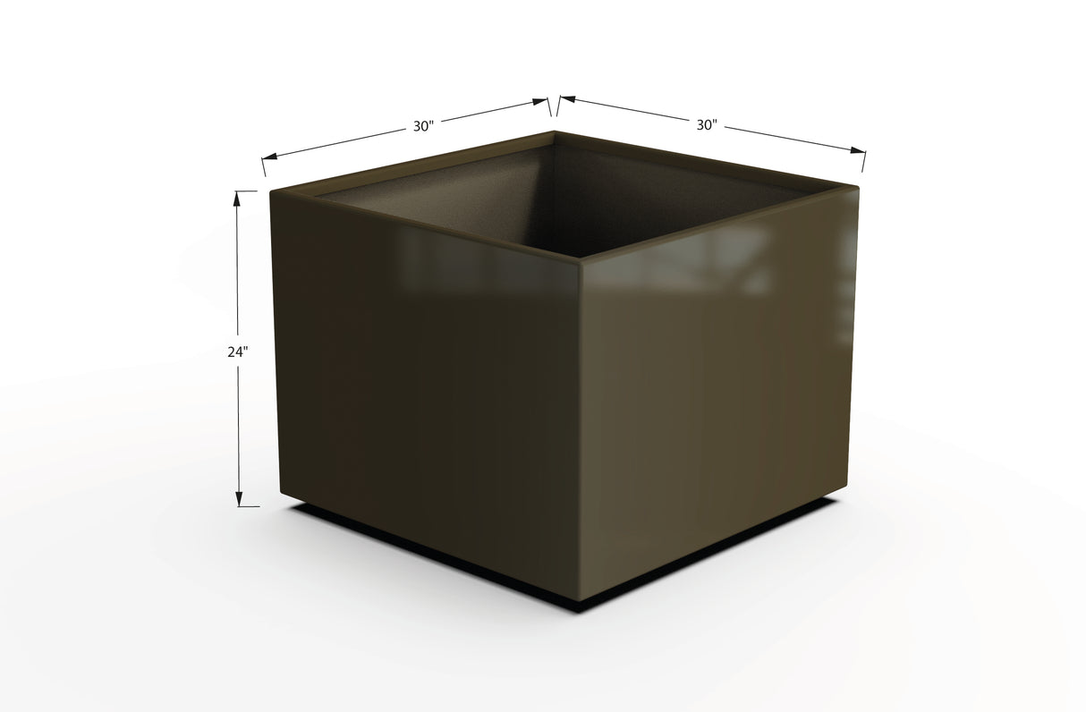 Aluminum Square & Cube Planter – 12" to 24" H