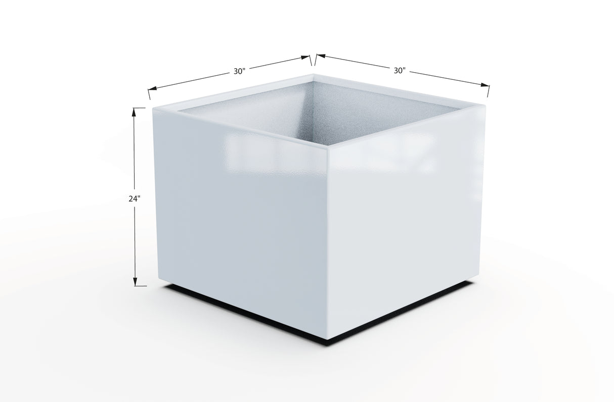 Aluminum Square & Cube Planter – 12" to 24" H