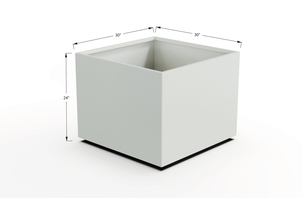 Aluminum Square & Cube Planter – 12" to 24" H