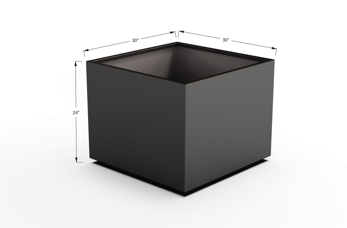 Aluminum Square & Cube Planter – 12" to 24" H