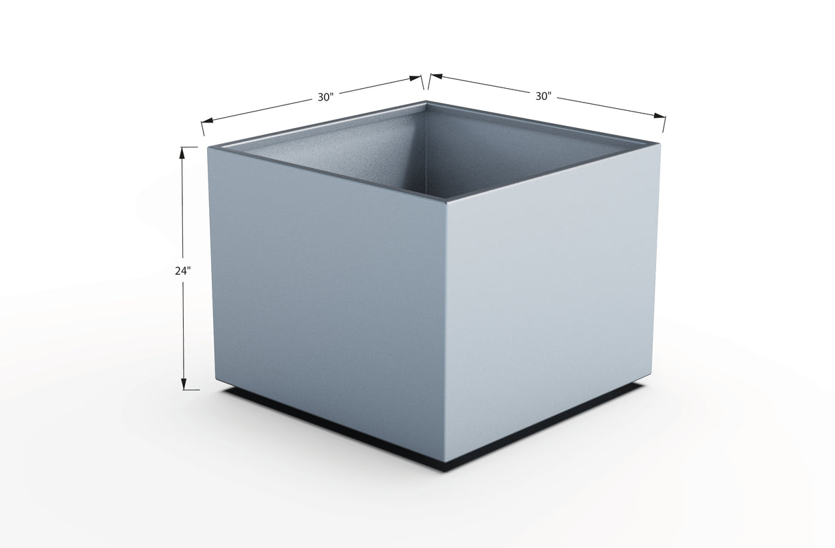 Aluminum Square & Cube Planter – 12" to 24" H