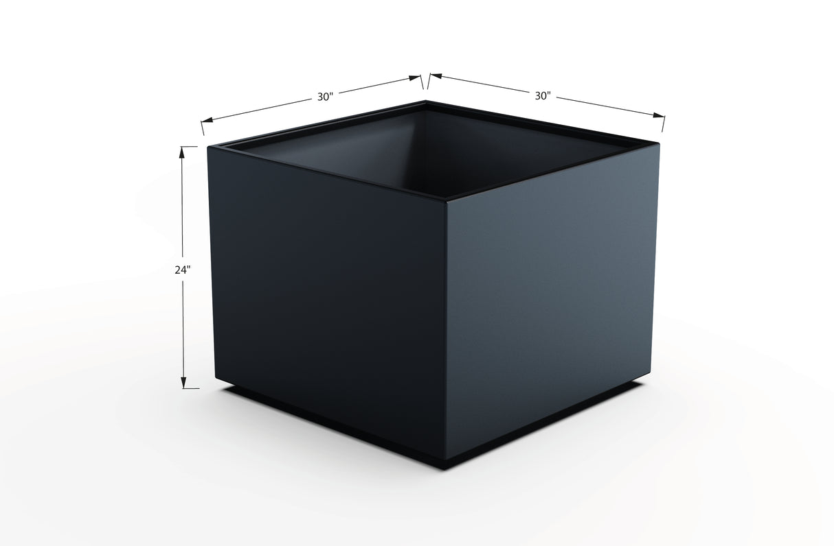Aluminum Square & Cube Planter – 12" to 24" H