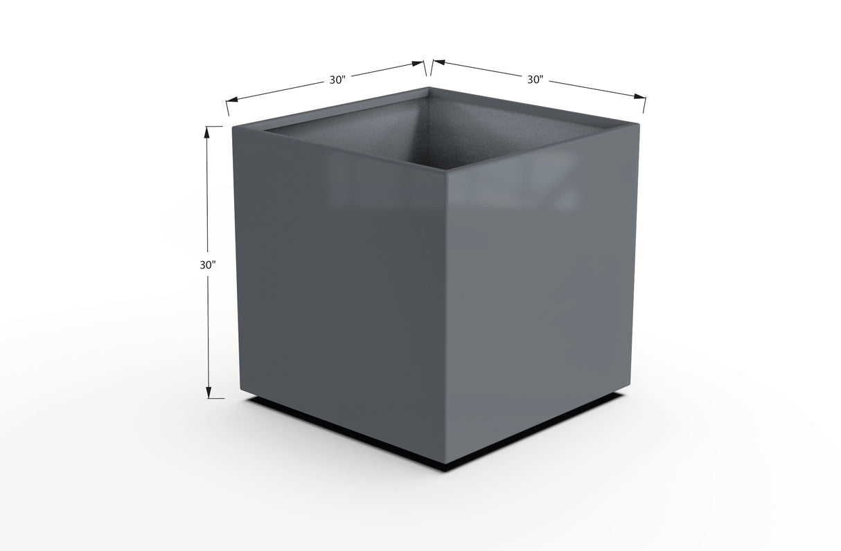 Aluminum Square & Cube Planter – 28" to 48" H