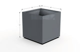 Aluminum Square & Cube Planter – 28" to 48" H