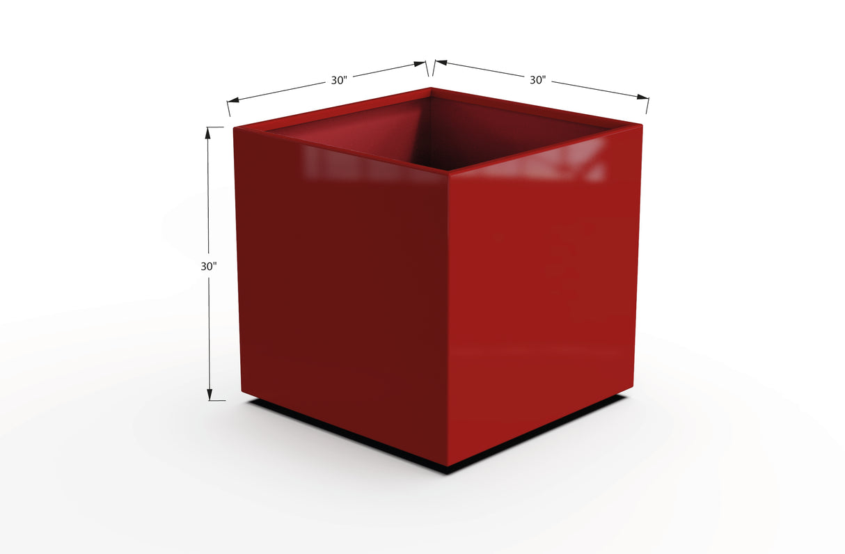 Aluminum Square & Cube Planter – 28" to 48" H