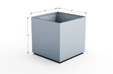 Aluminum Square & Cube Planter – 28" to 48" H