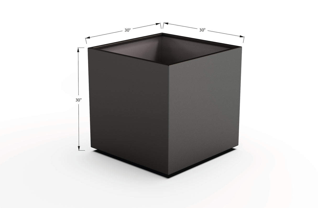 Aluminum Square & Cube Planter – 28" to 48" H