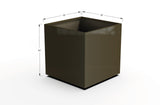 Aluminum Square & Cube Planter – 28" to 48" H