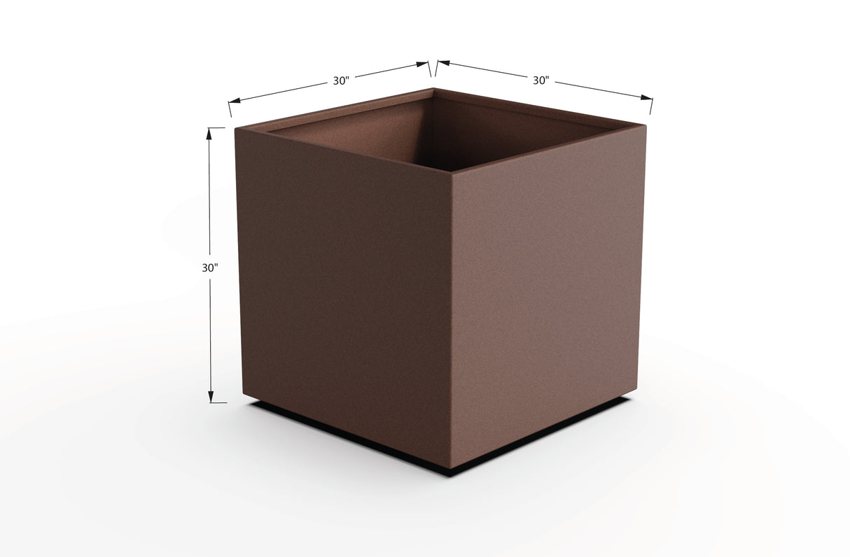 Aluminum Square & Cube Planter – 28" to 48" H