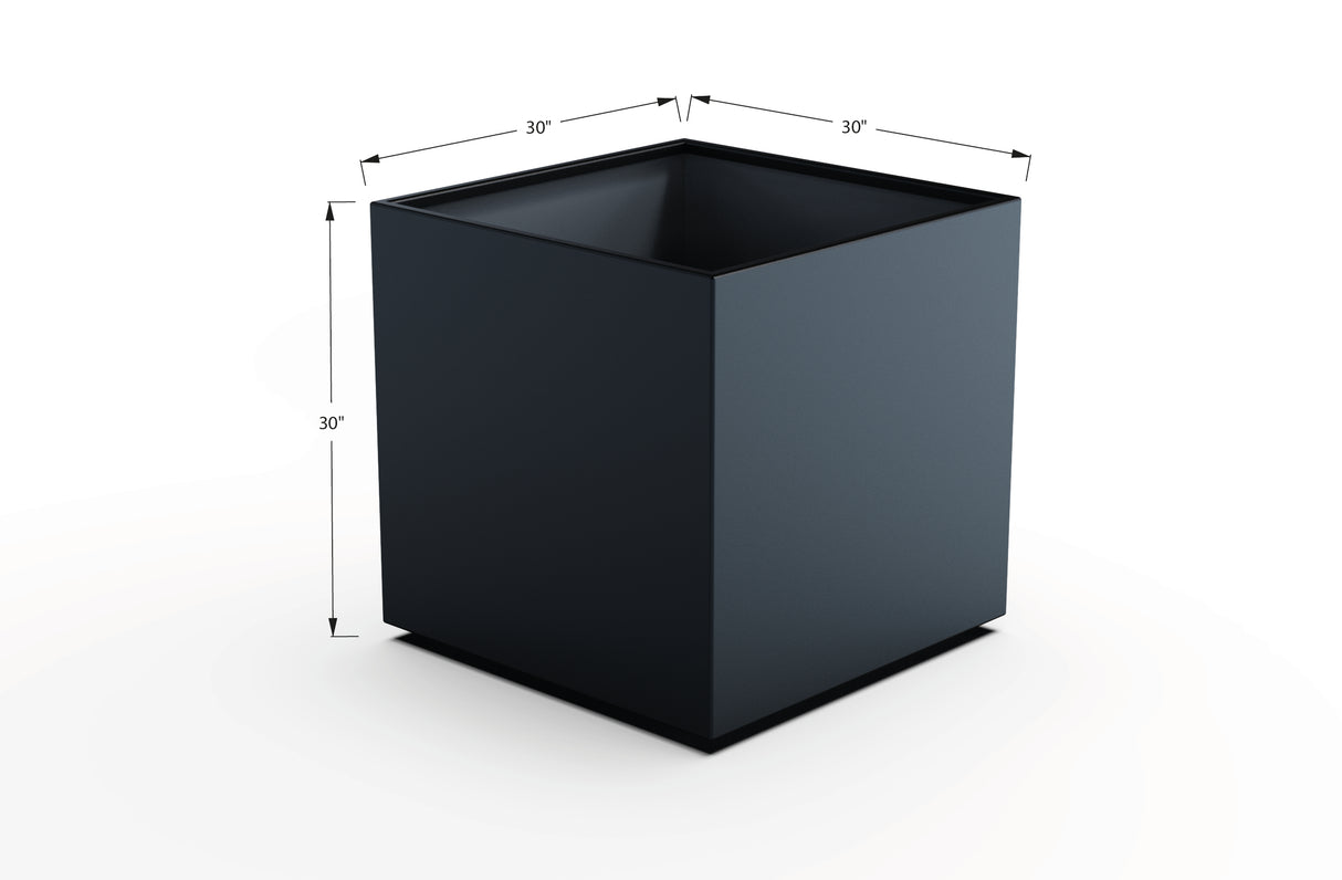 Aluminum Square & Cube Planter – 28" to 48" H