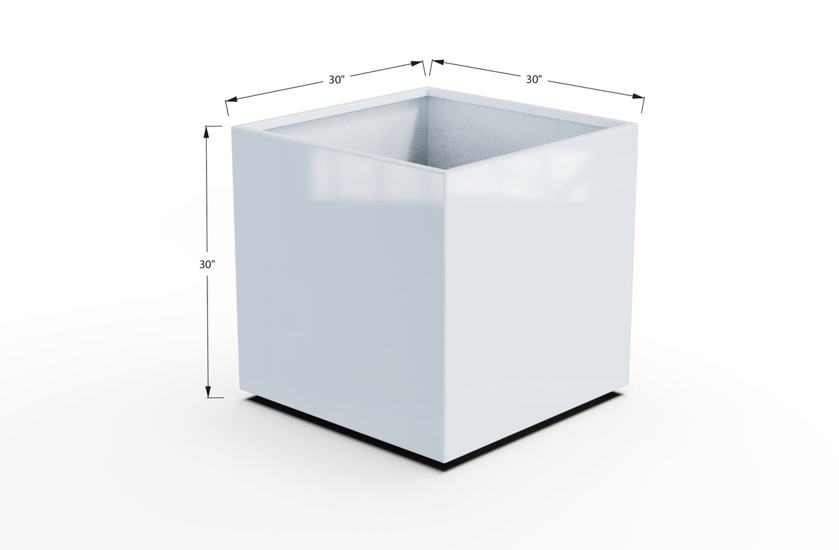 Aluminum Square & Cube Planter – 28" to 48" H