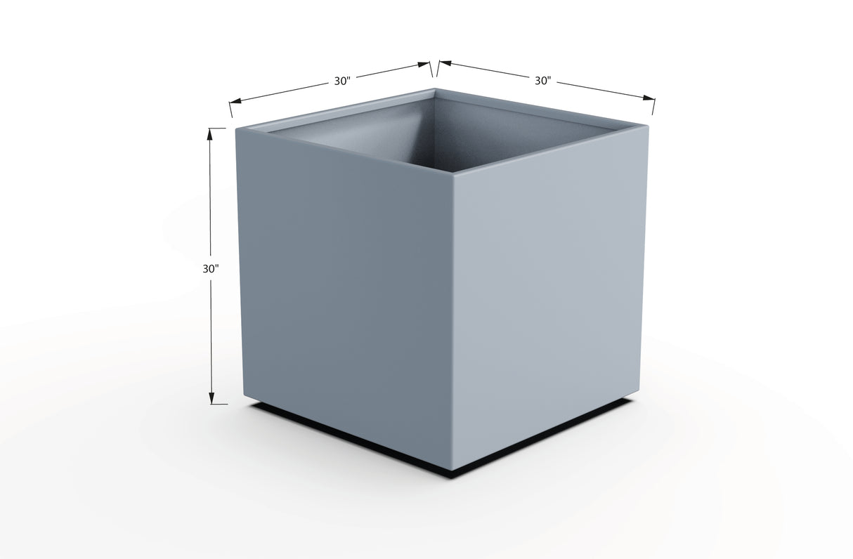 Aluminum Square & Cube Planter – 28" to 48" H