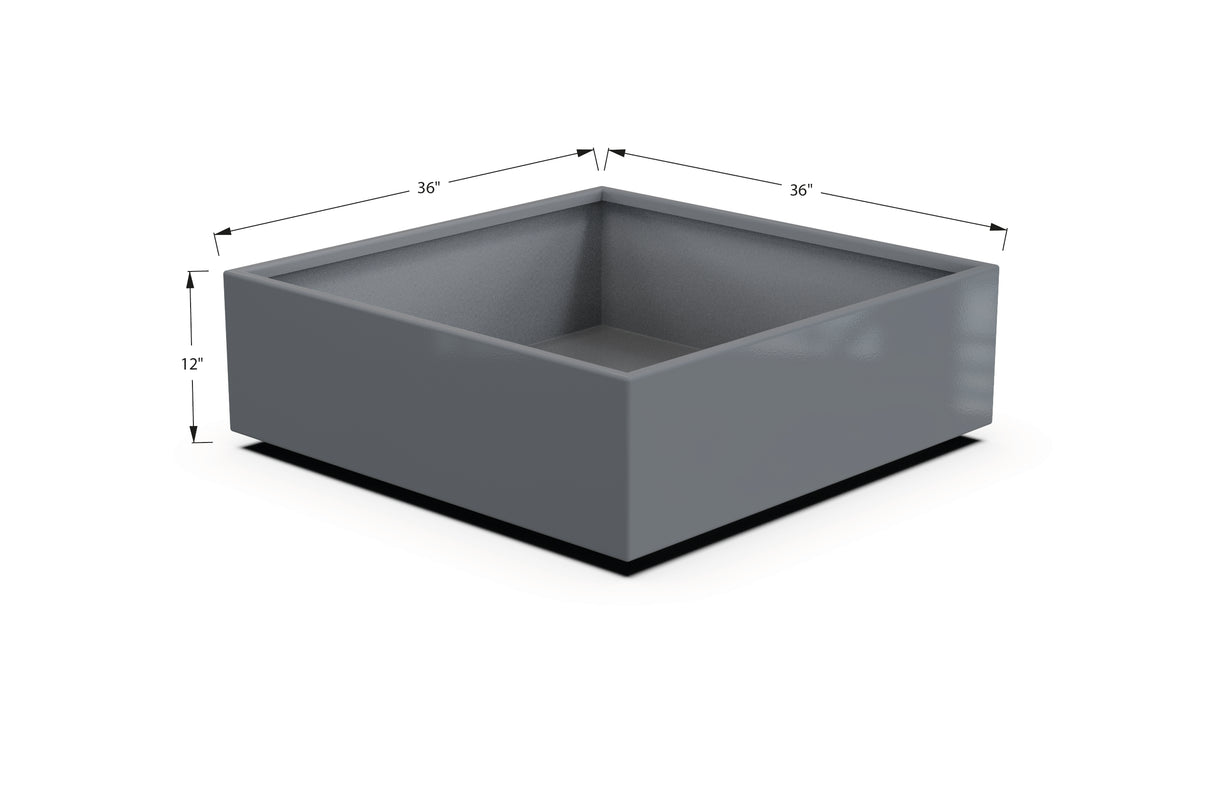 Aluminum Square & Cube Planter – 12" to 24" H