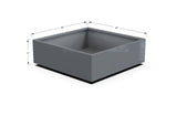 Aluminum Square & Cube Planter – 12" to 24" H