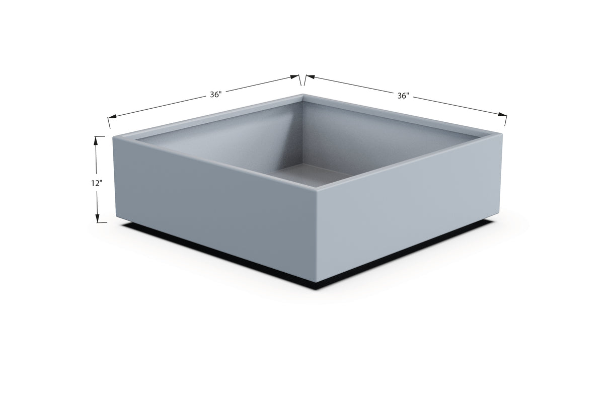 Aluminum Square & Cube Planter – 12" to 24" H