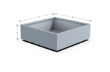 Aluminum Square & Cube Planter – 12" to 24" H