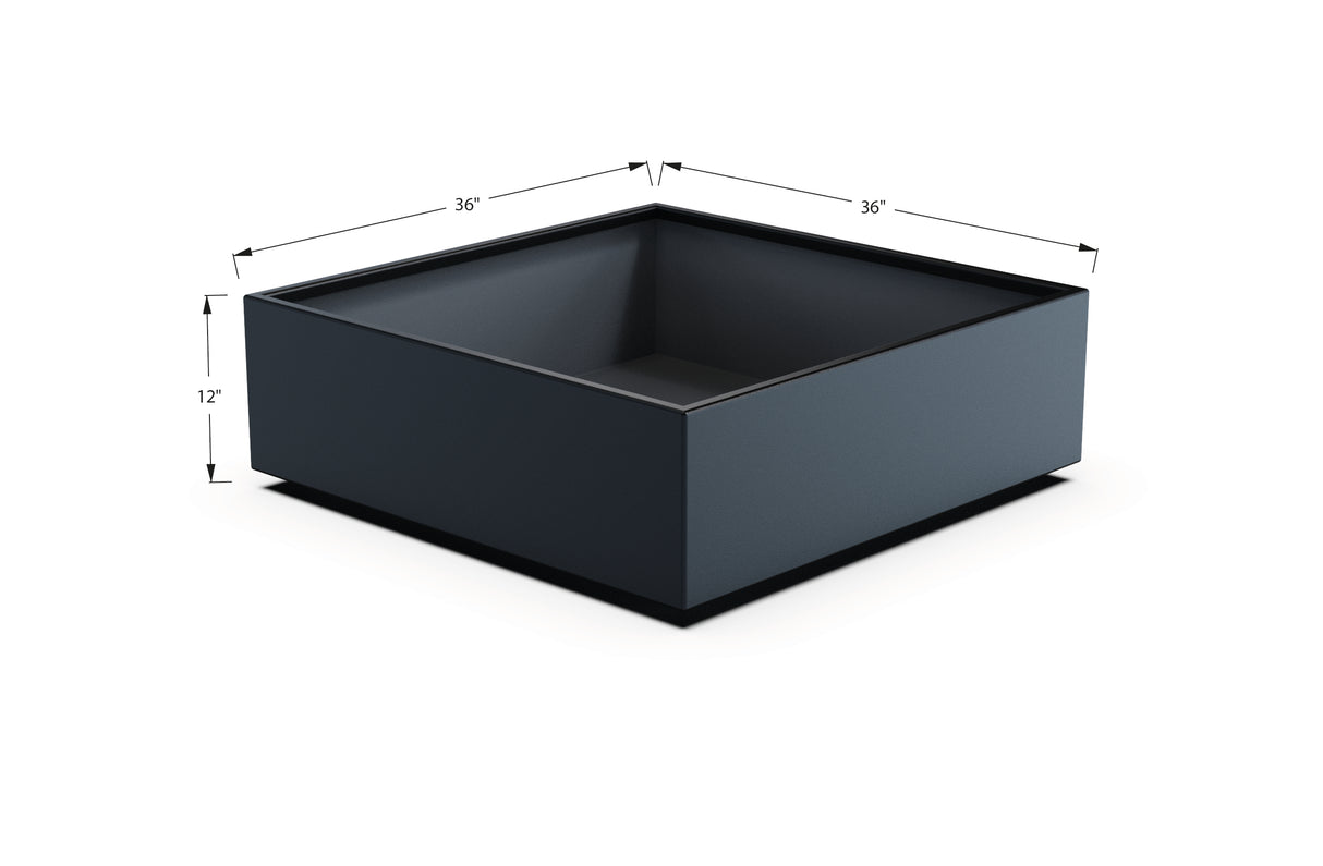 Aluminum Square & Cube Planter – 12" to 24" H