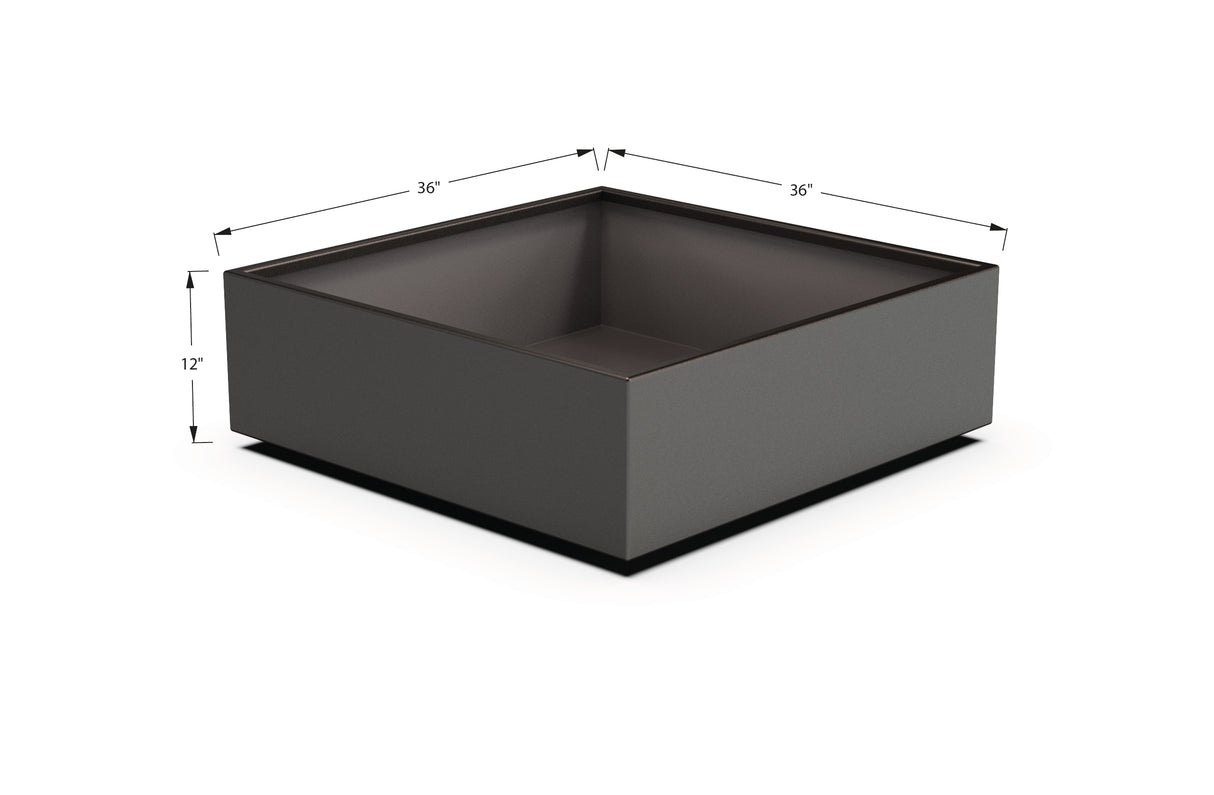 Aluminum Square & Cube Planter – 12" to 24" H