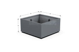 Aluminum Square & Cube Planter – 12" to 24" H