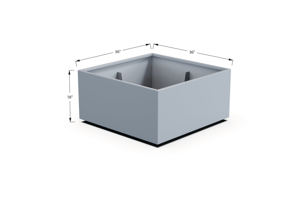 Aluminum Square & Cube Planter – 12" to 24" H