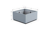 Aluminum Square & Cube Planter – 12" to 24" H