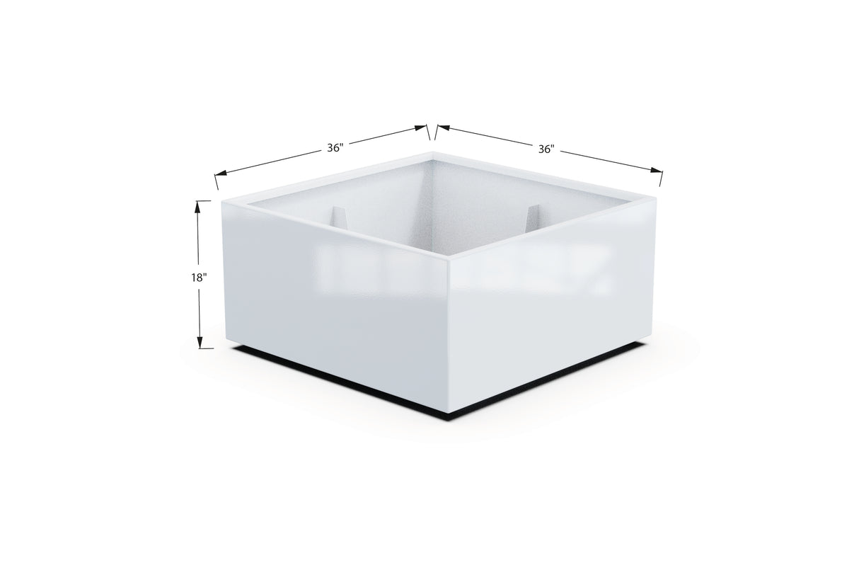 Aluminum Square & Cube Planter – 12" to 24" H